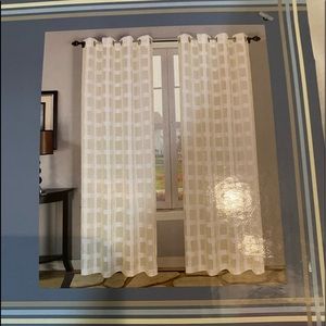 Wellington Grommet White Panel Pair 108” X 84”